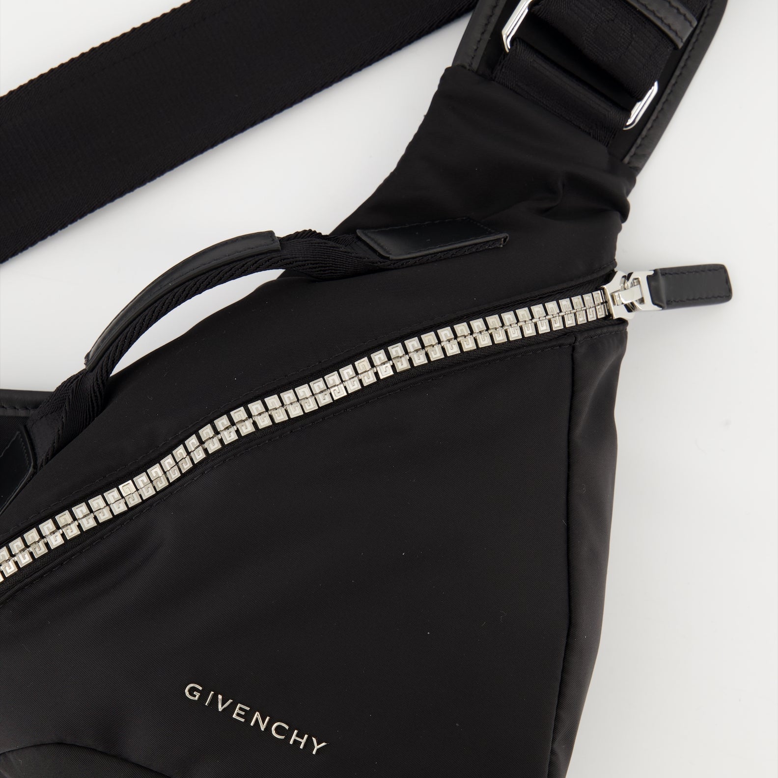 Givenchy, G-zip Shoulder Bag, Black Nylon Bag, Luxury Accessories, Autumn-Winter 2024