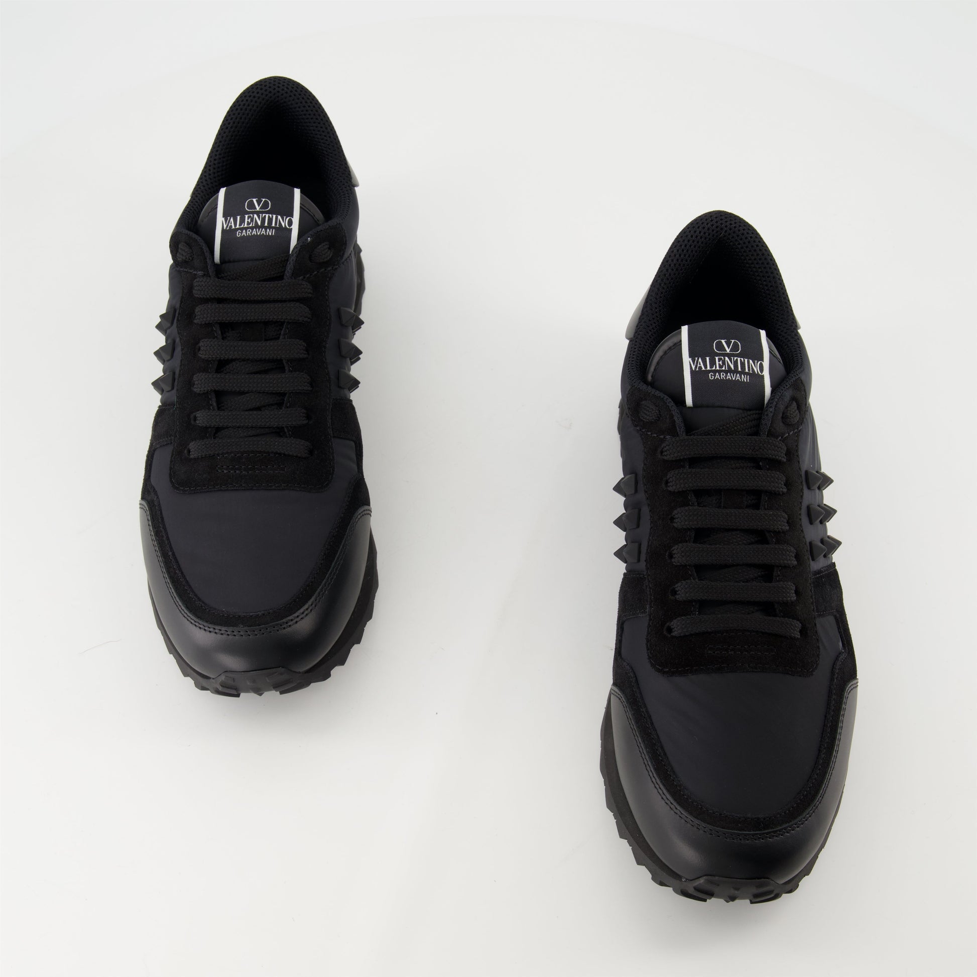 Rockrunner sneakers, leather sneakers, black sneakers, designer footwear, high-end sneakers