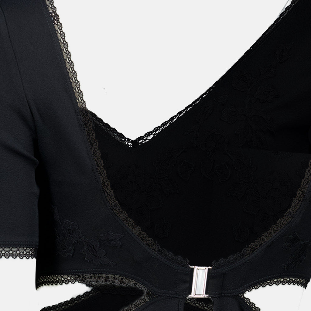 Langarm Stickkleid