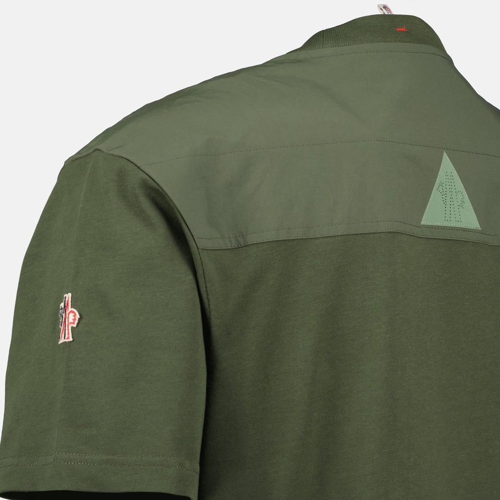 Moncler Grenoble, Kaki Pocket T-Shirt, men's t-shirt, fashion t-shirt, premium cotton t-shirt