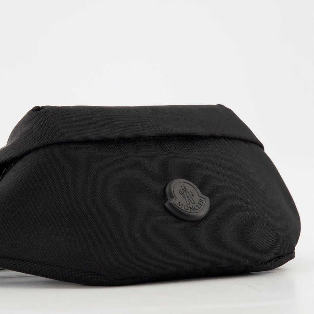 Moncler Durance bag, black waist bag, men's accessories, nylon waist bag, stylish travel pouch