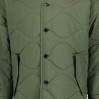 Image of Kaki Quilted Jacket by Japan Rag for Men - Season Autumn-Winter 2025 - Detail View 1