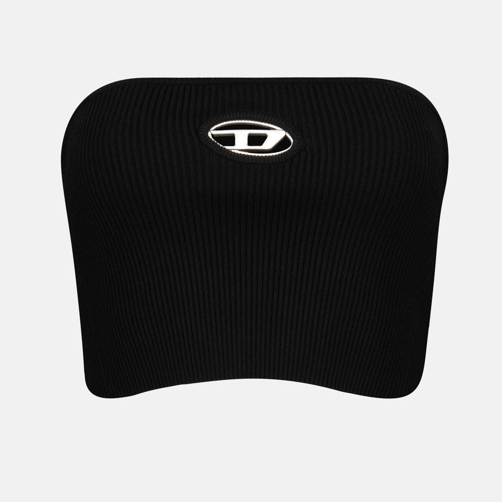 Image of Black Crop-top M-Clarksvillex by Diesel for Women - Season Autumn-Winter 2024 - Front View