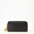 Image of Cassandre Black Jewel Pouch by Saint Laurent for Women - Season Spring-Summer 2026 - Front View