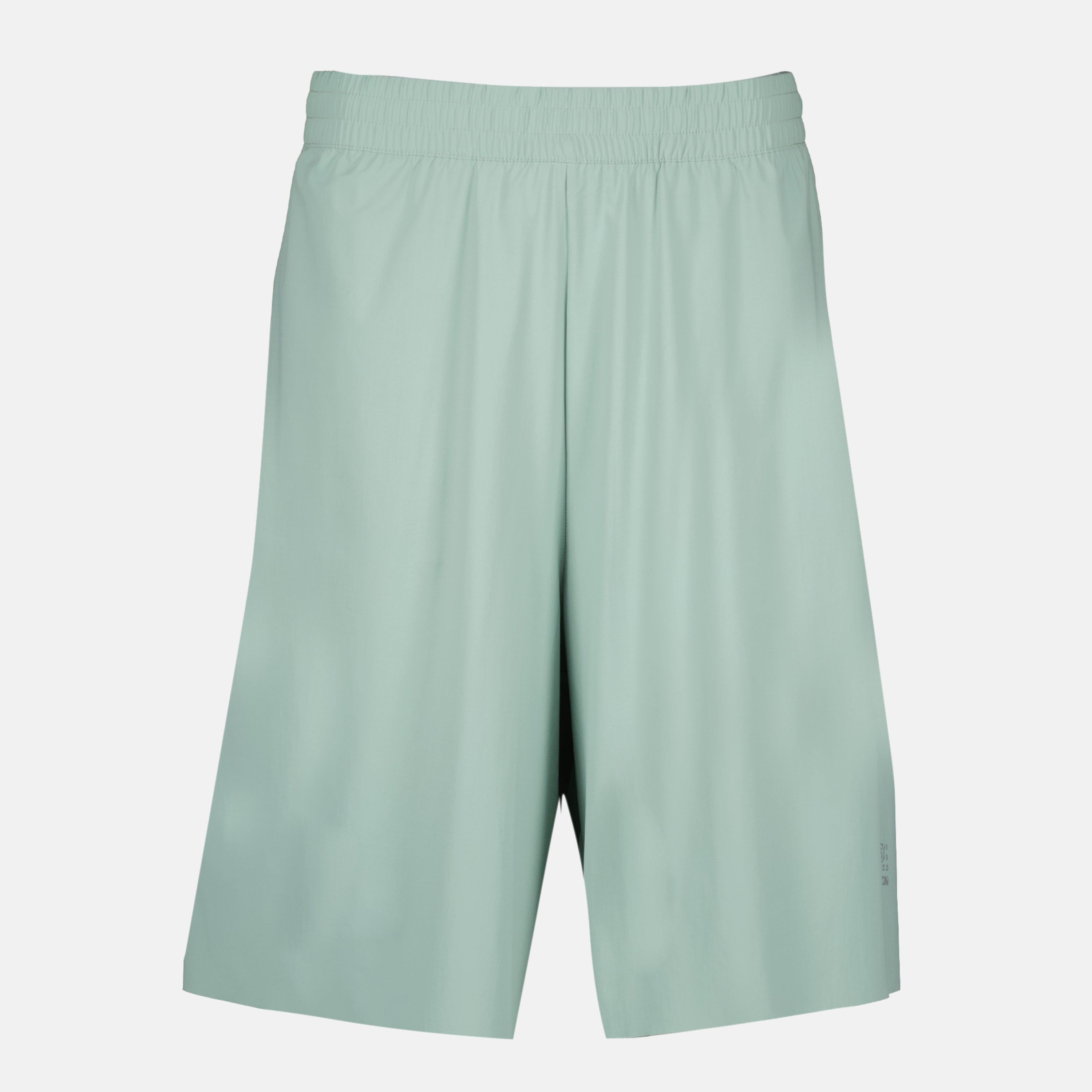 MM6 shorts, green sports shorts, oversized fit, nylon shorts, Spring-Summer collection