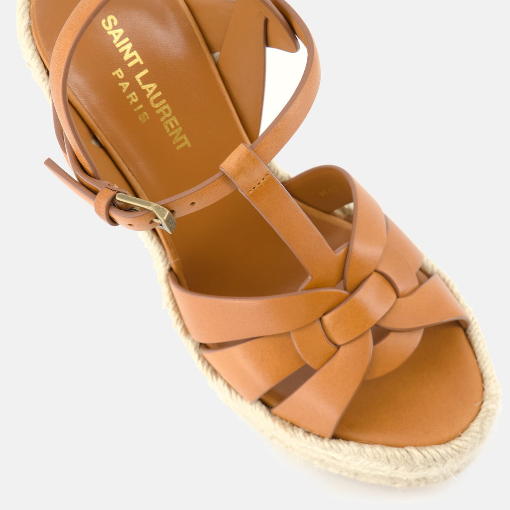 calf leather sandals, jute wedge sandals, adjustable ankle strap, summer footwear, premium sandals