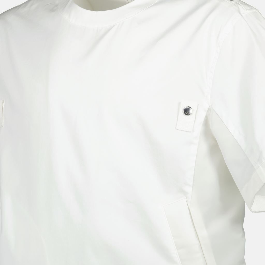 jersey t-shirt, Sacai, white t-shirt, casual wear, Spring-Summer collection