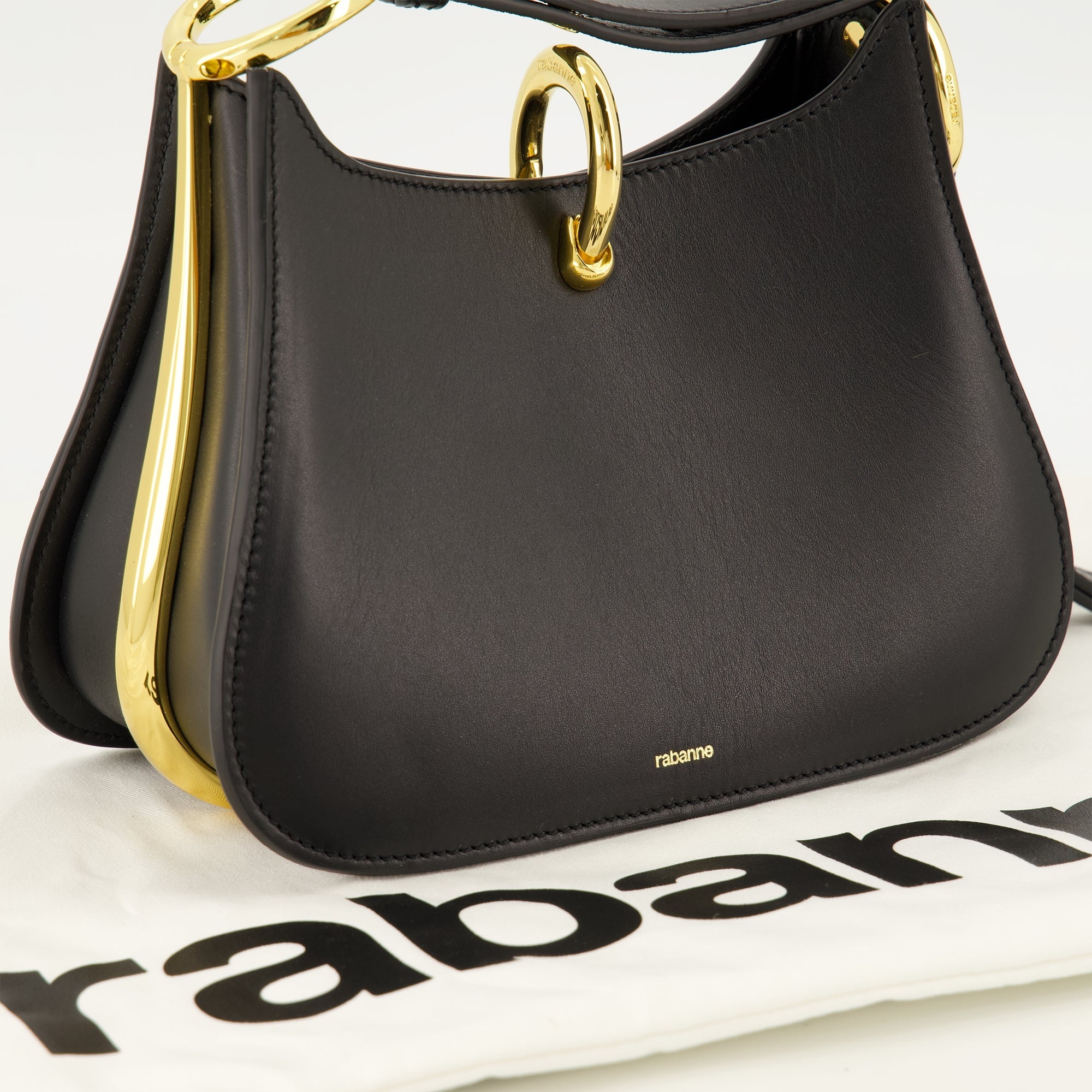 Sac Ring en Cuir Noir