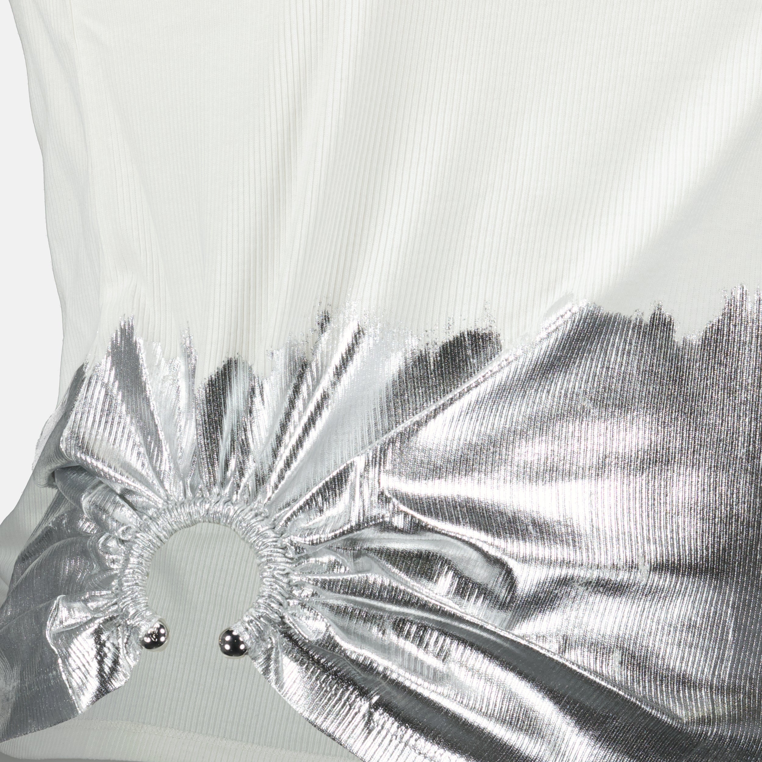 ホワイトジャージータンクトップ