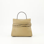 Moschino bag, Tie Me bag, beige leather bag, women’s accessories, luxury handbags