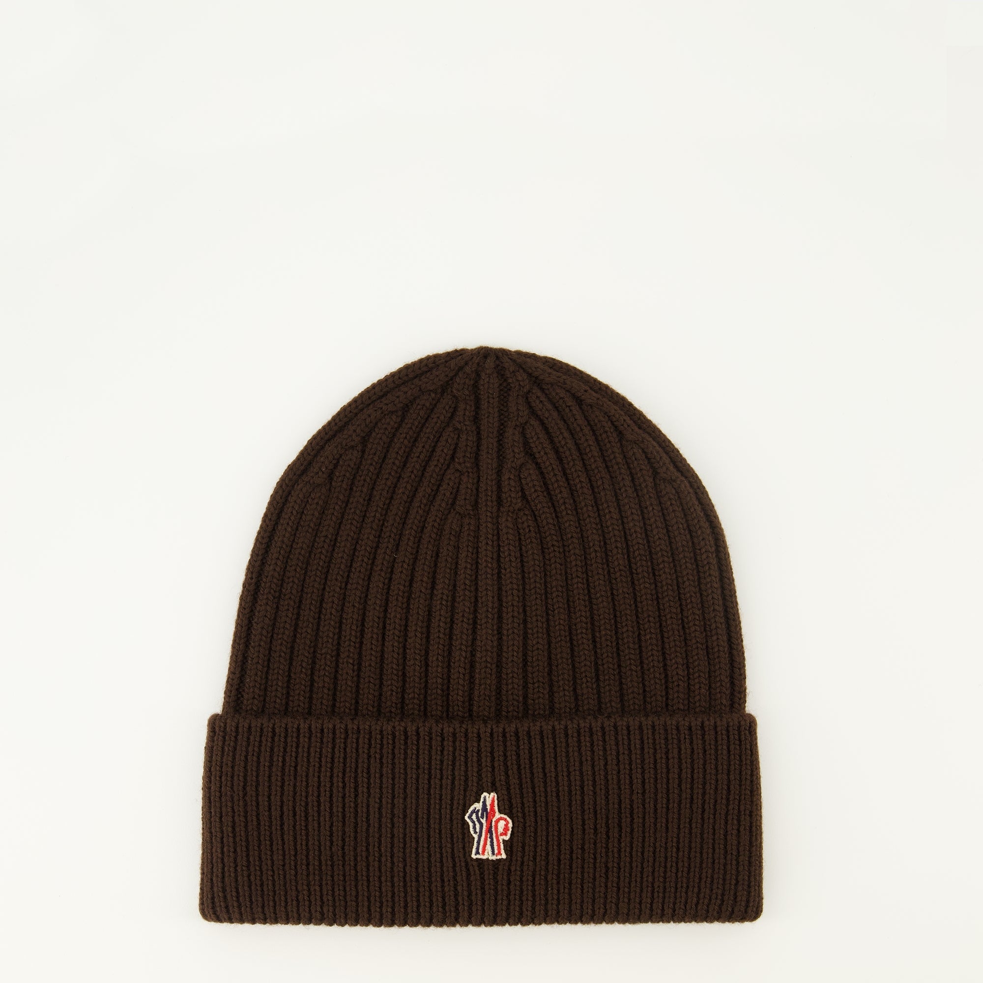 brown wool bonnet, Moncler Grenoble, Autumn-Winter collection, luxury accessories, wool headwear