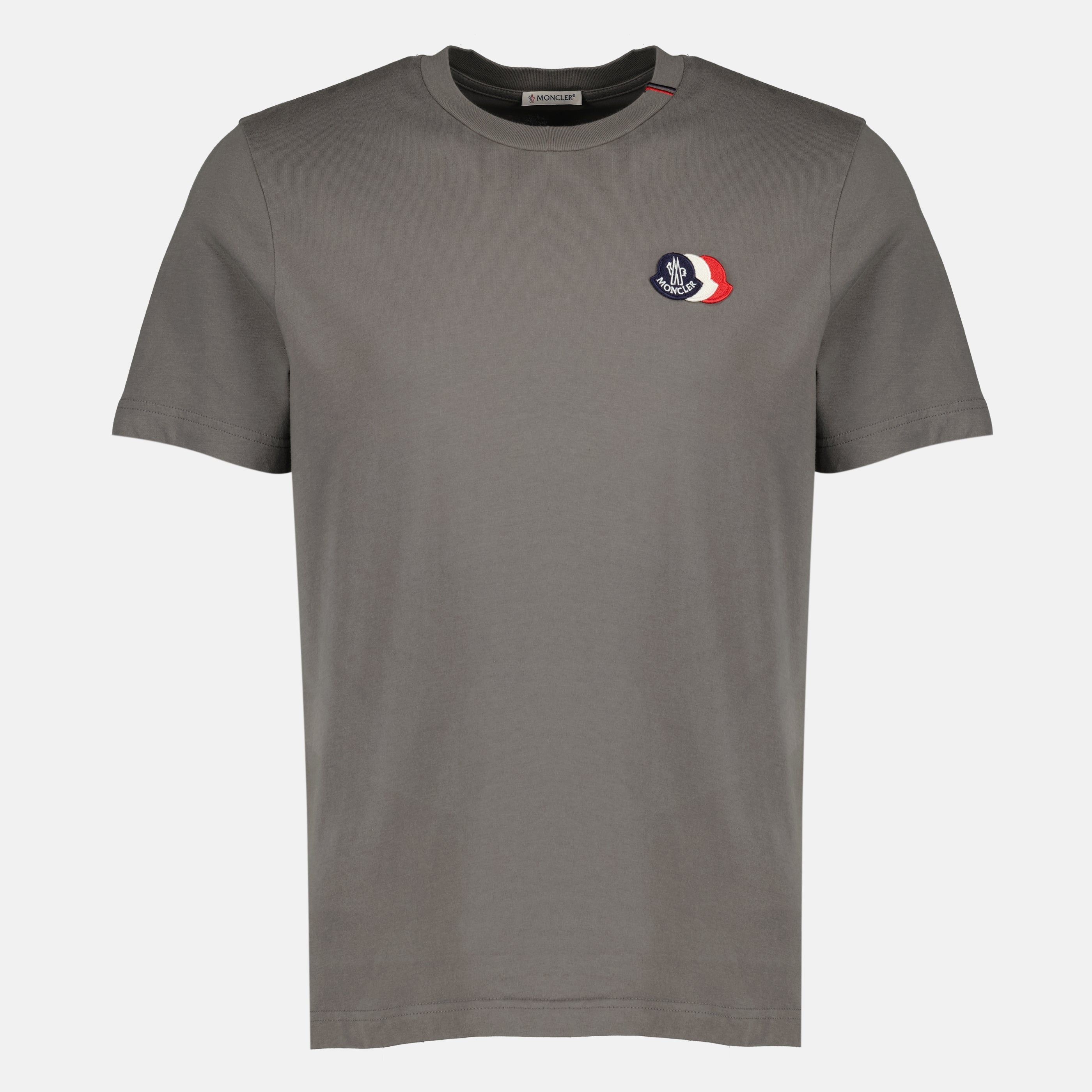 Cotton T-Shirt with Tricolor Logo