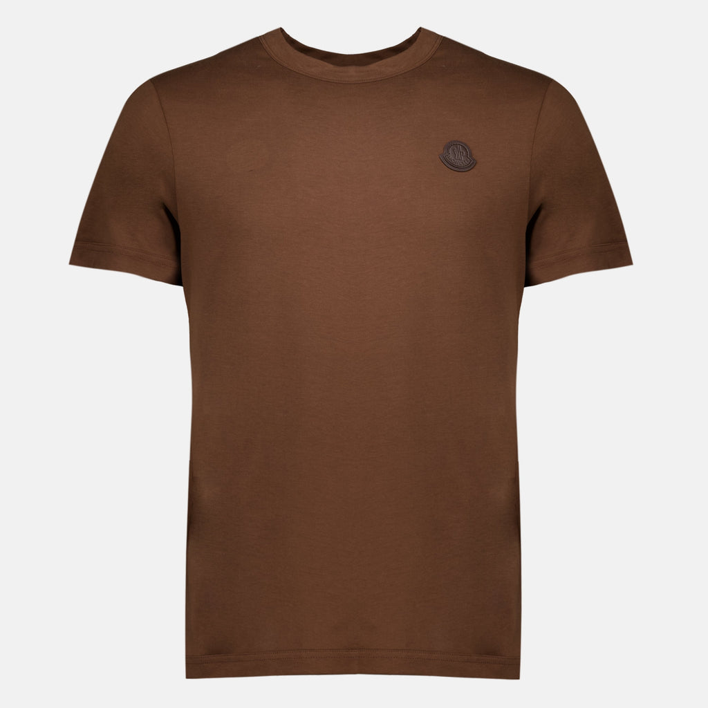 Braunes T-Shirt aus Baumwolljersey mit Logo