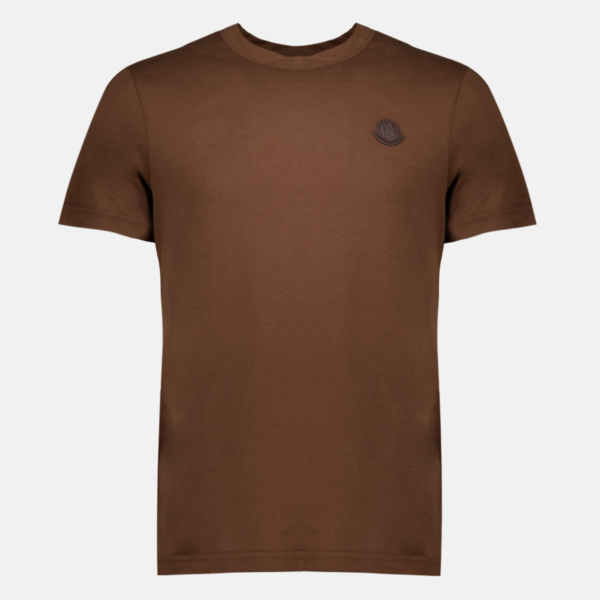 Brown Cotton Jersey Logo T-Shirt