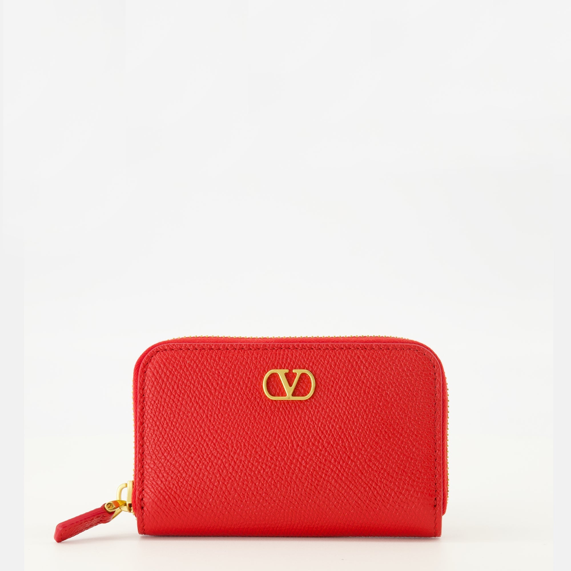 Image of Mini red wallet by Valentino Garavani for Women - Season Spring-Summer 2026 - Front View