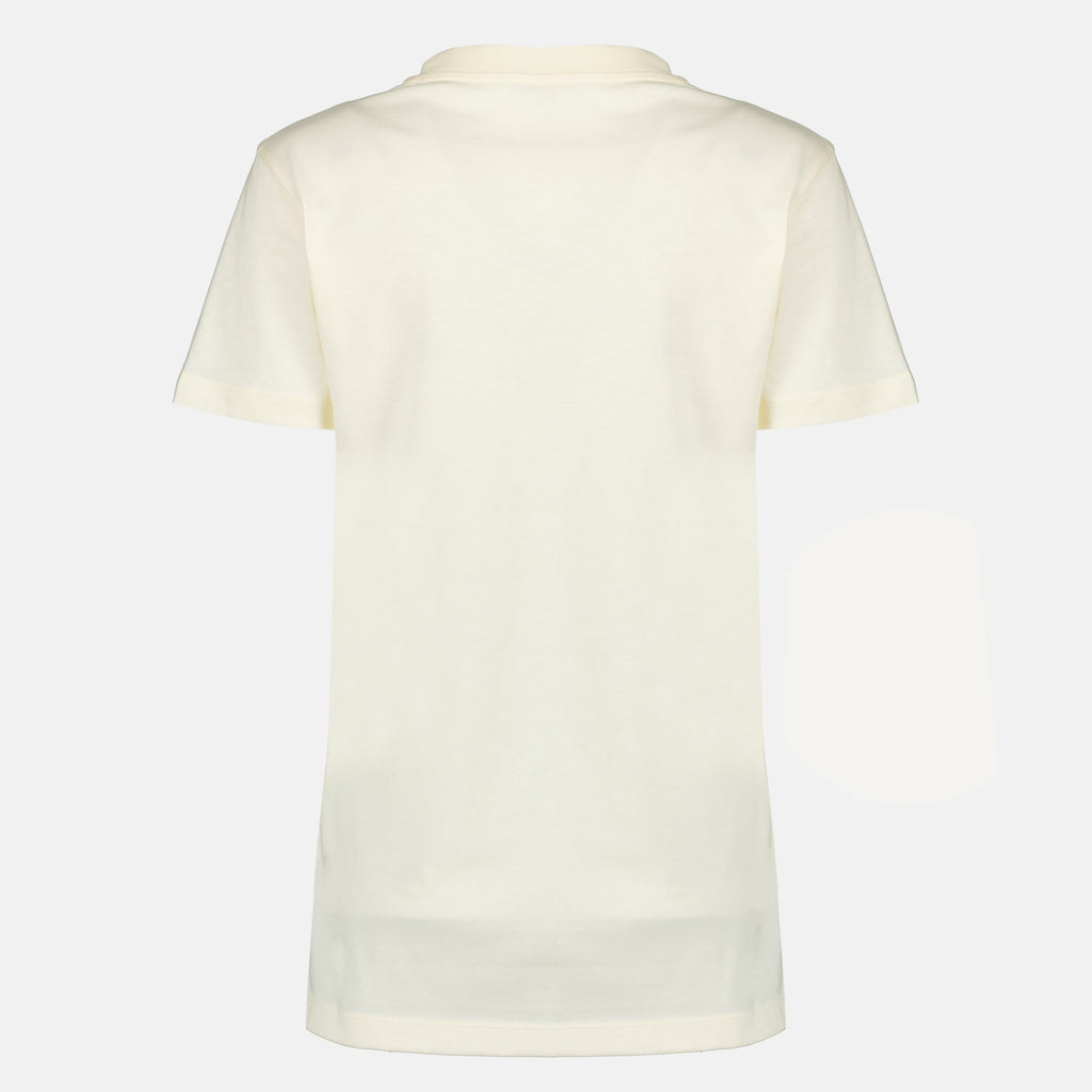 Baumwoll-T-Shirt mit besticktem Logo