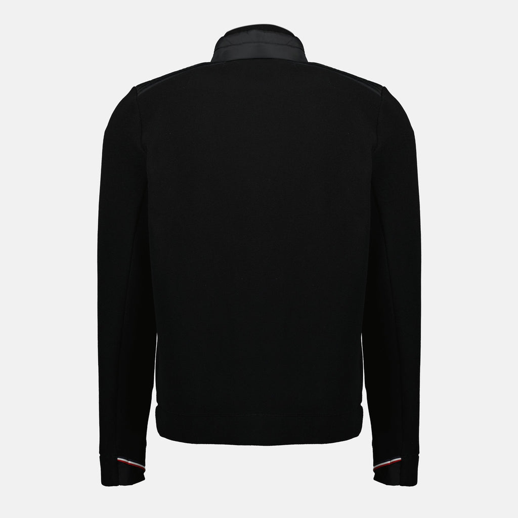 Moncler Grenoble sweatshirt, black zippered fleece, Fall-Winter 2025, stylish men's sweatshirt, water resistant outerwear