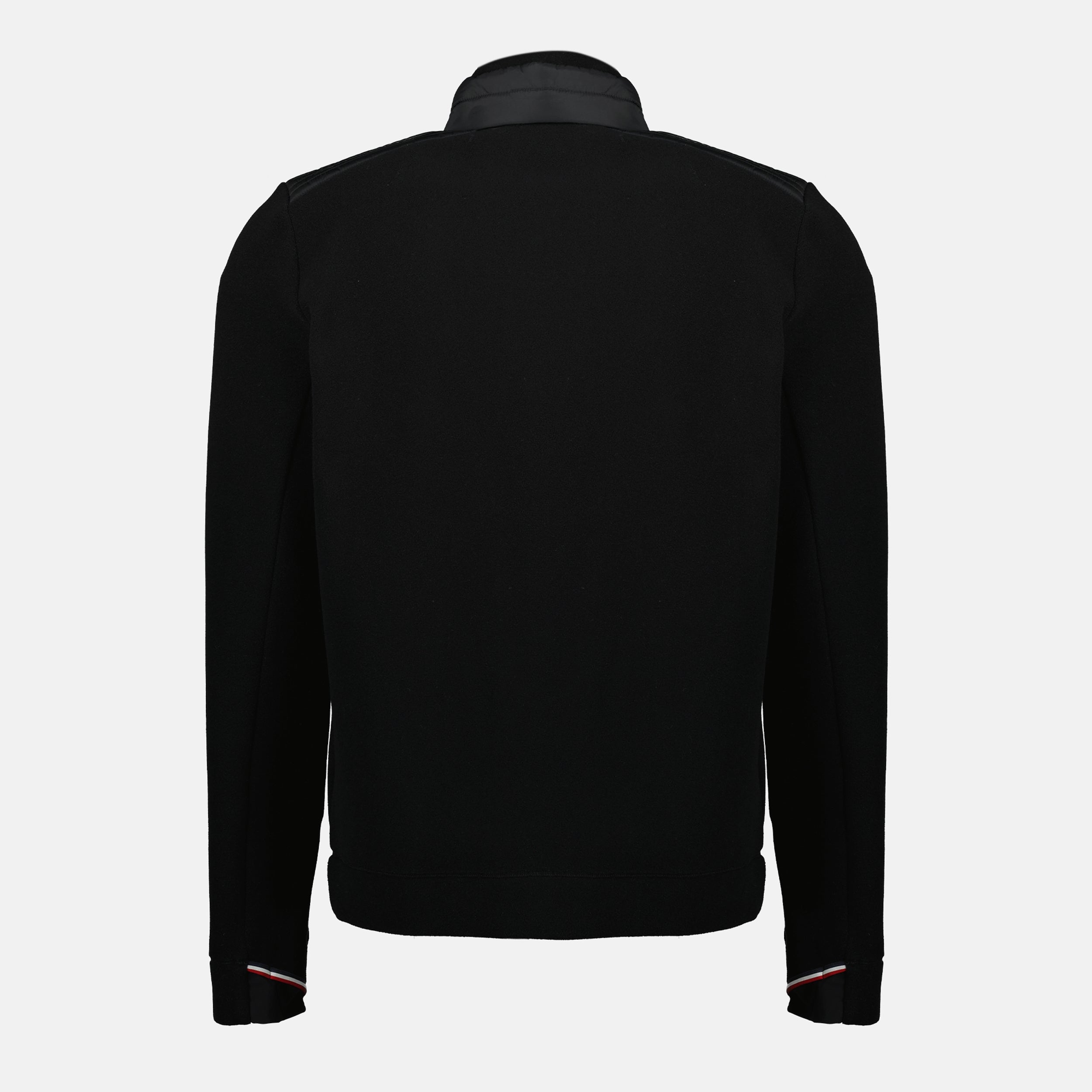 Moncler Grenoble sweatshirt, black zippered fleece, Fall-Winter 2025, stylish men's sweatshirt, water resistant outerwear