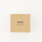 Ami de coeur earrings, gold earrings, Ami Paris accessories, brass earrings, luxury earrings