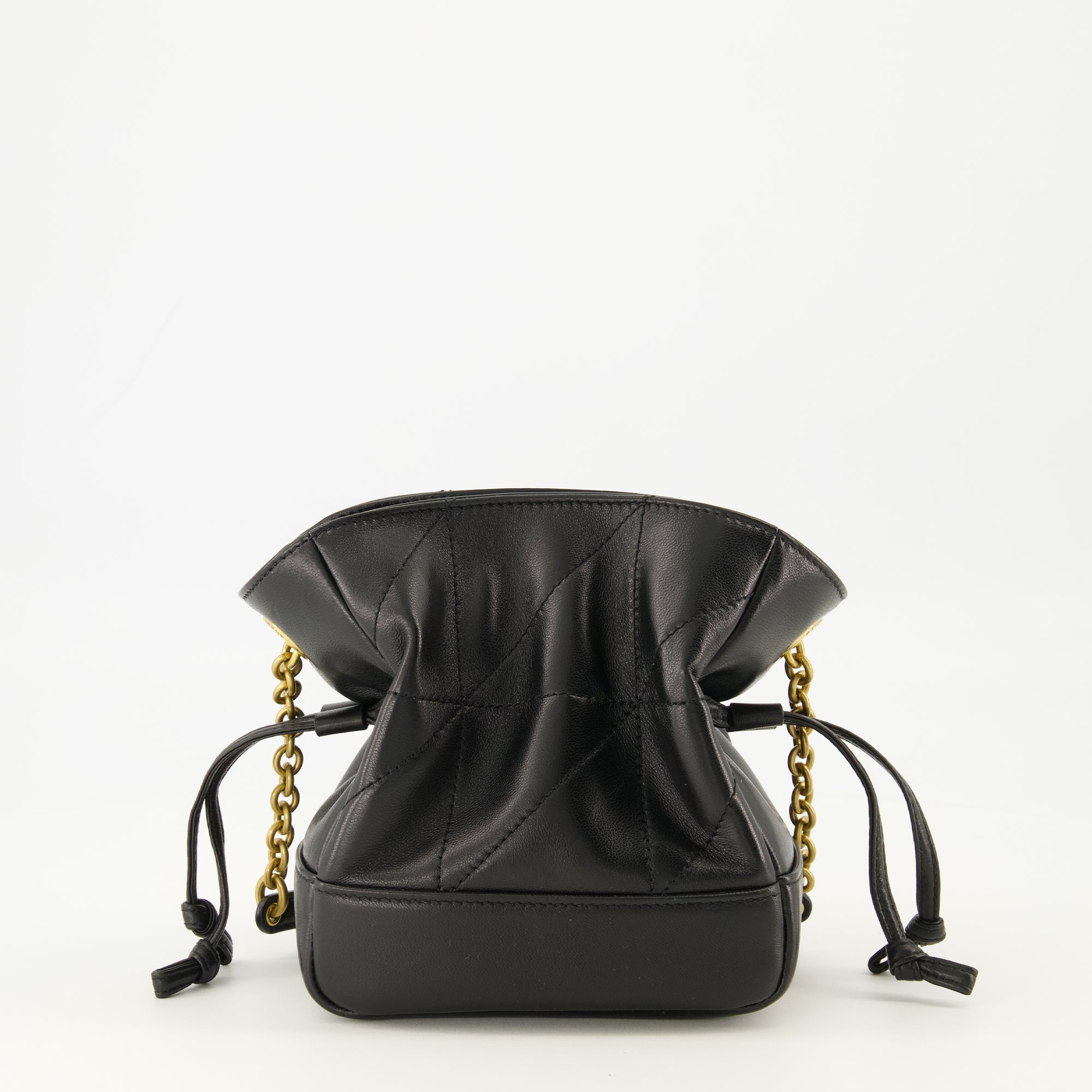 Imagen de la bolsa negra mini Jamie de Saint Laurent para mujeres - Temporada Primavera-Verano 2026 - Vista Trasera