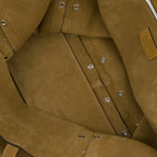 Nellcôte bag, beige suede bag, VLogo Signature, removable zipped pouch, premium accessories