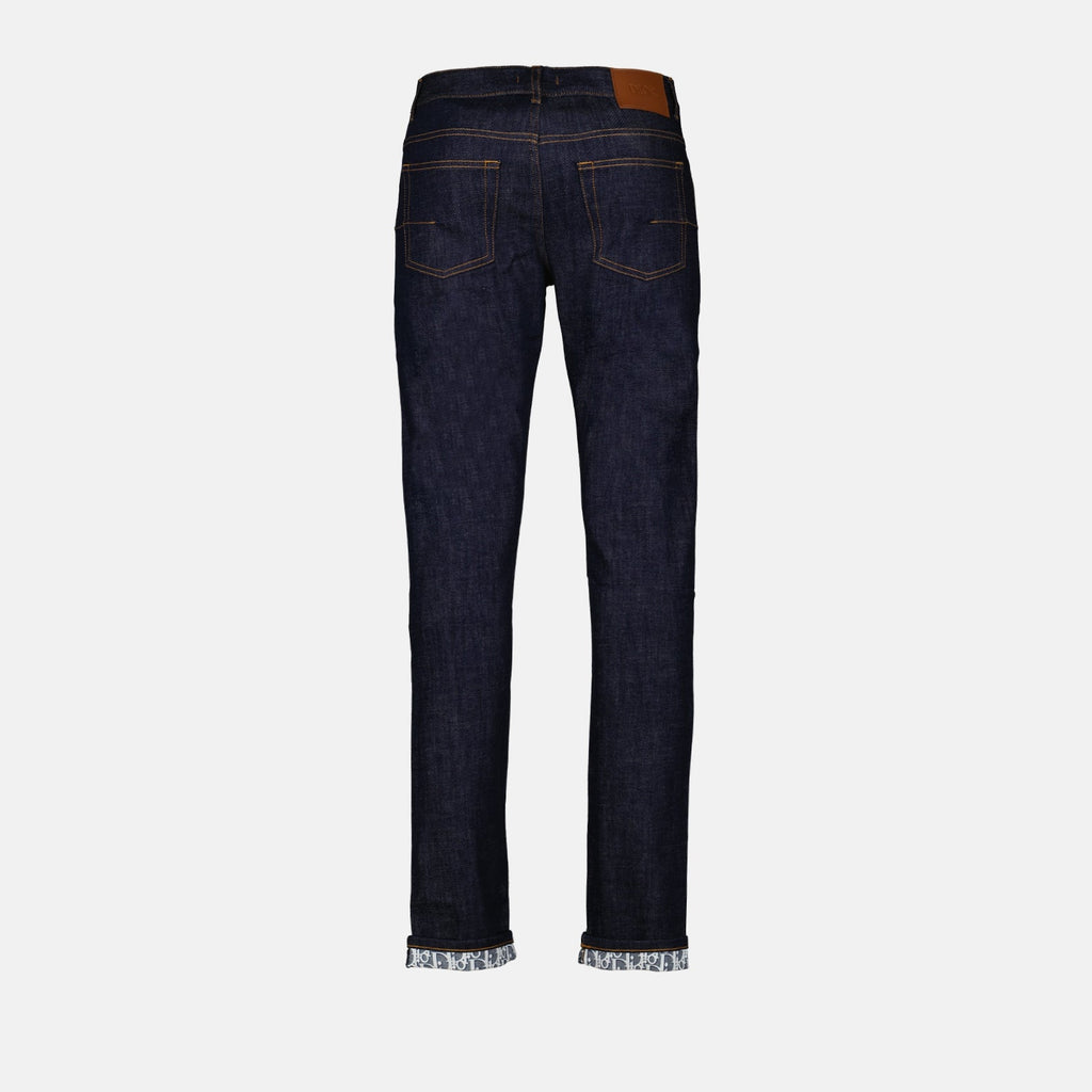 Dior, Slim Fit, Raw Denim Jeans, Blue Jeans, Autumn-Winter 2024