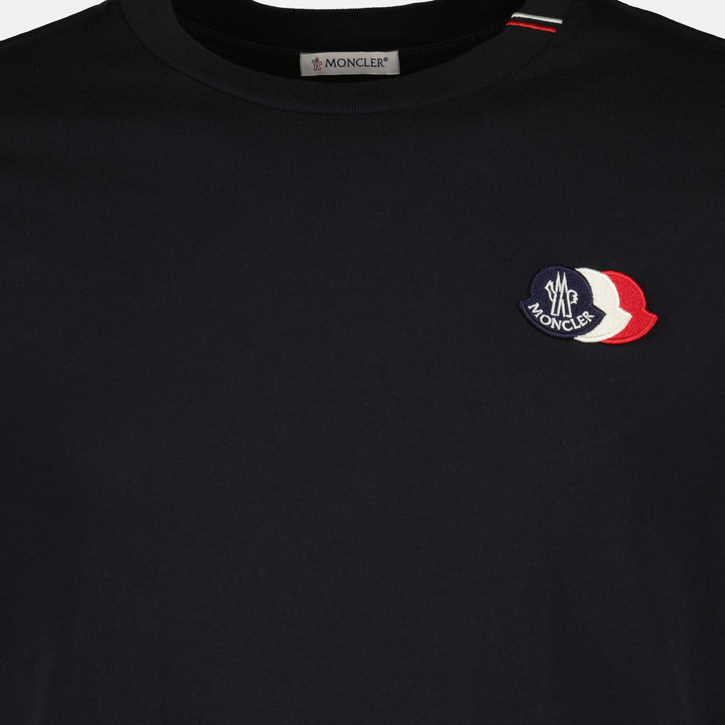Cotton T-Shirt with Tricolor Logo
