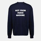Image du T-shirt à manches longues avec slogan de Drole De Monsieur pour homme - Saison Automne-Hiver 2025 - Vue de dos