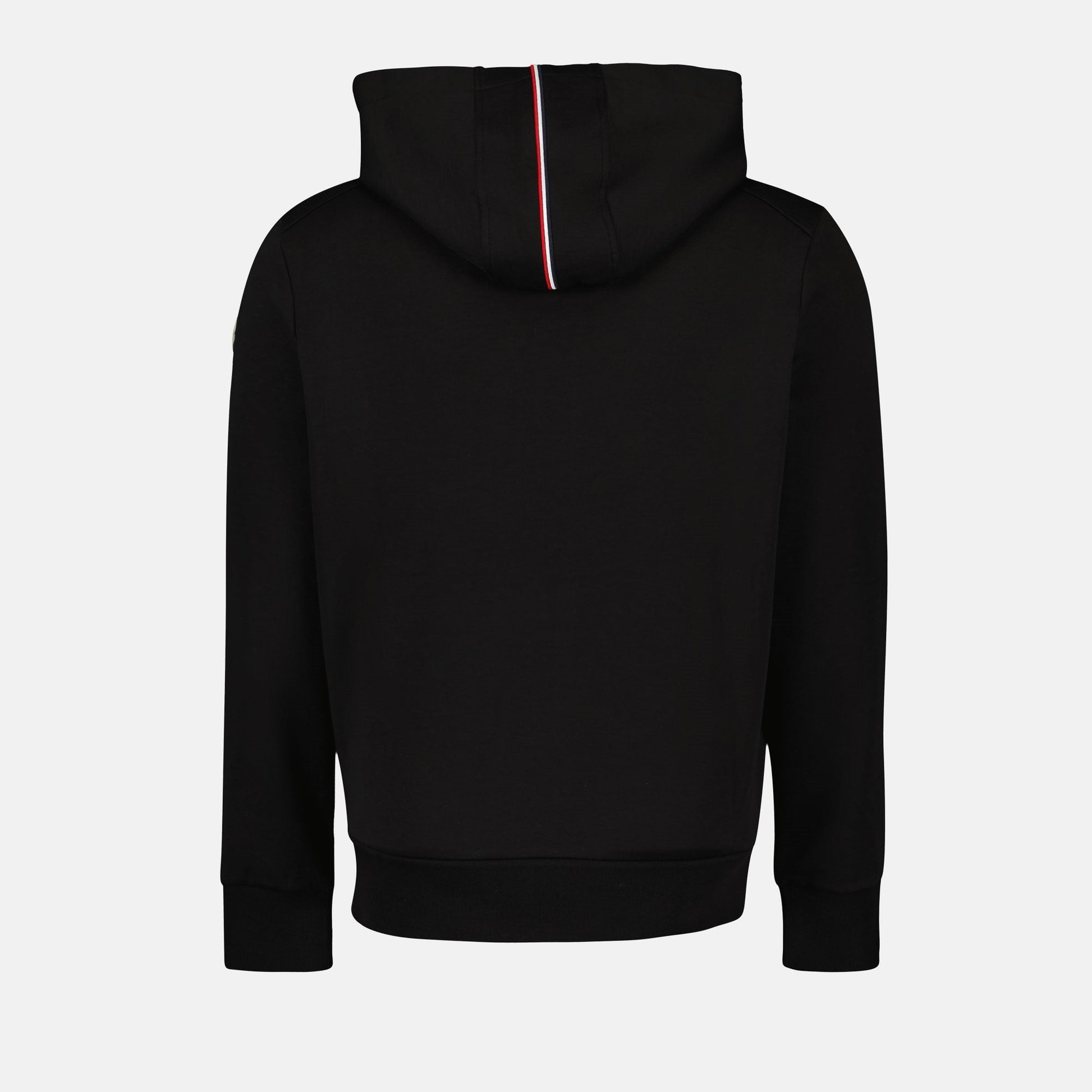 luxury hoodie, black zip-up hoodie, Moncler hoodie, designer hoodie, Autumn-Winter 2024 collection