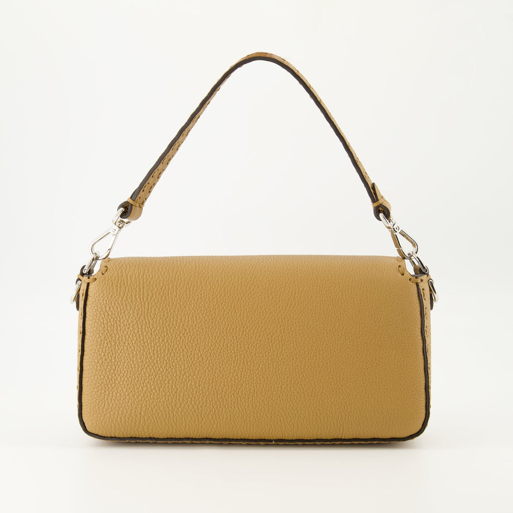 Fendi Baguette bag, brown leather bag, designer handbag, elegant accessories, high-end fashion