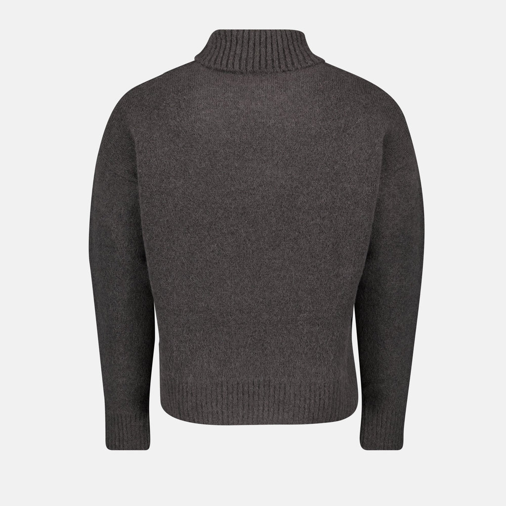 Grey Turtleneck Sweater