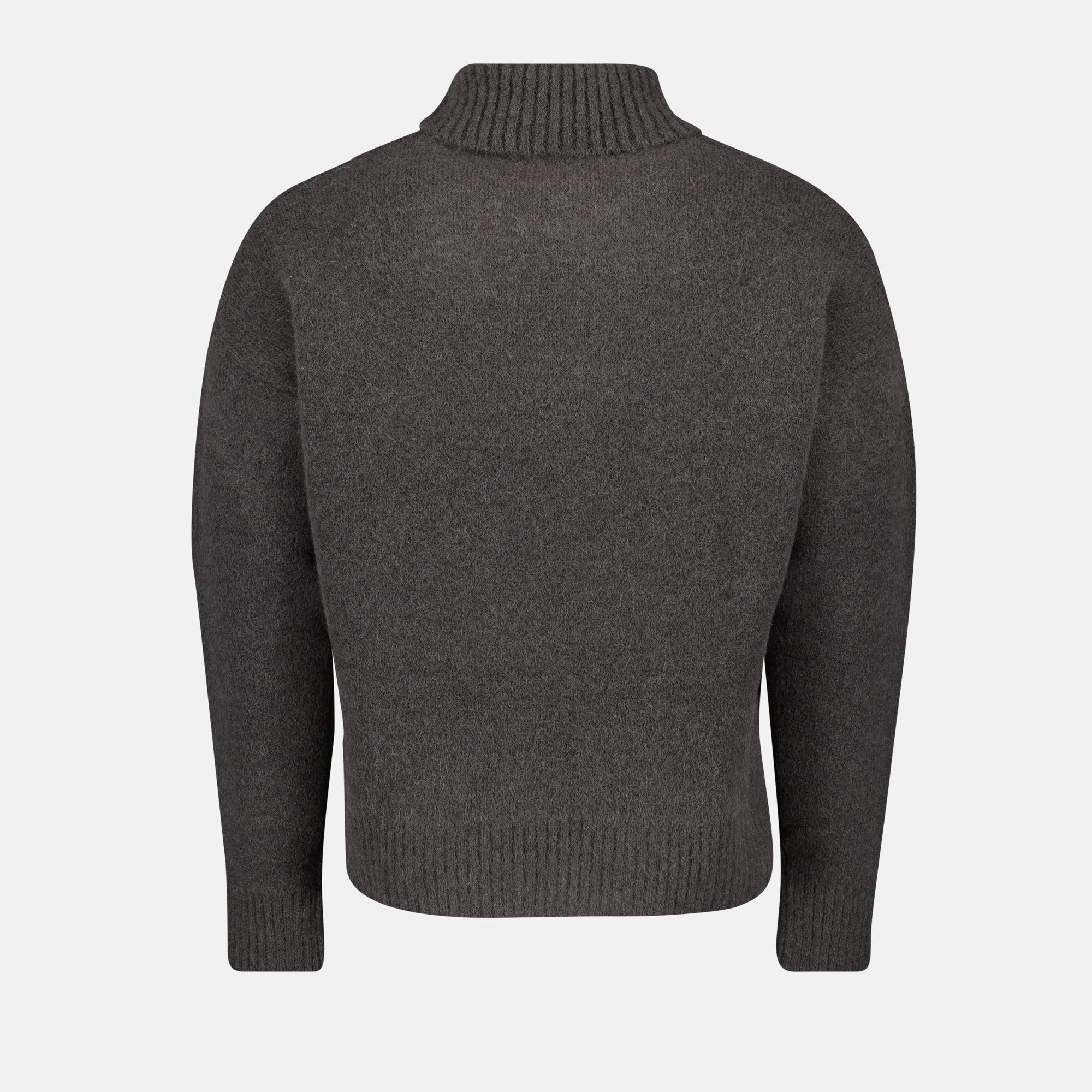 Grey Turtleneck Sweater