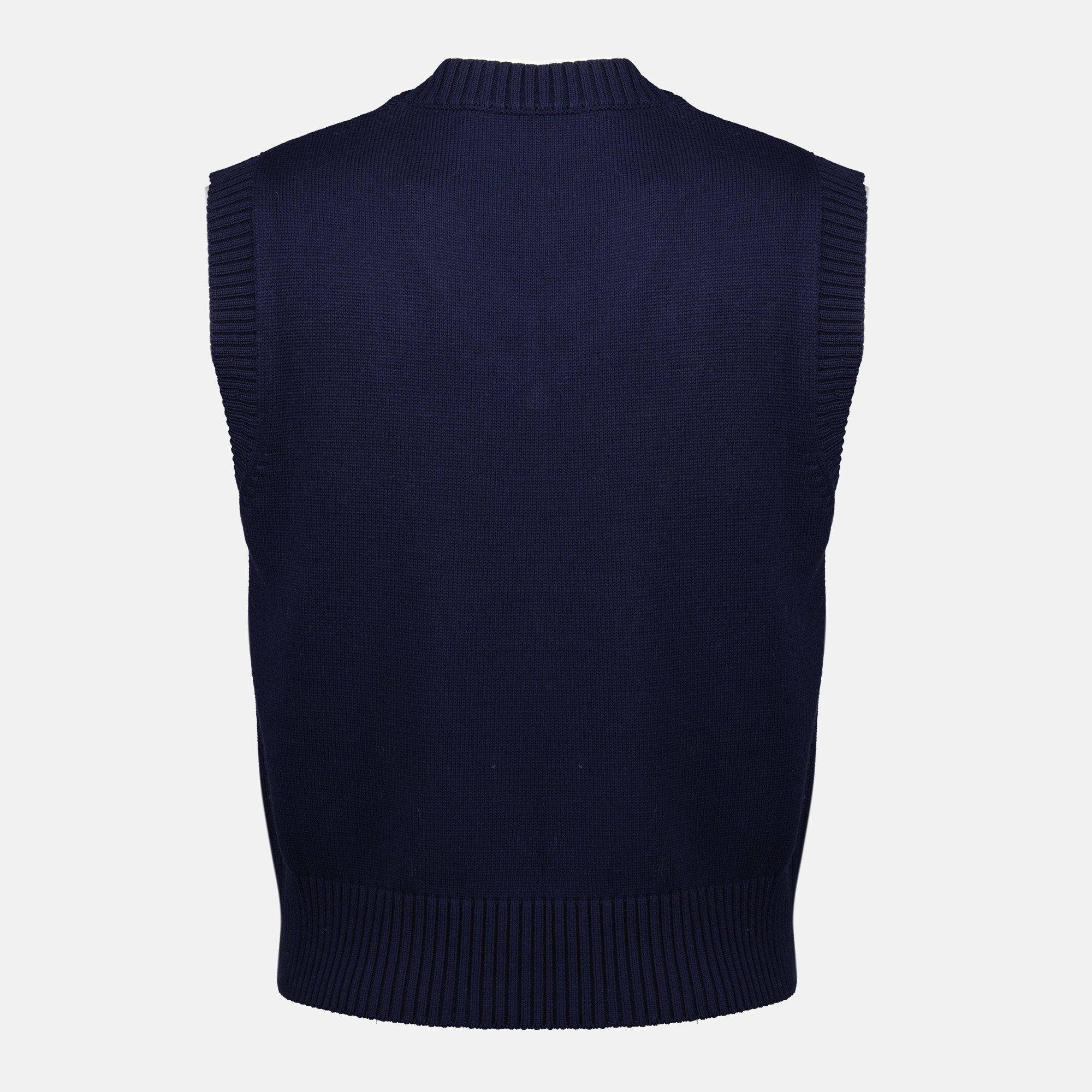 Sleeveless Pull Ami de Coeur Navy Blue - Ami PARIS - Women | WE IN 