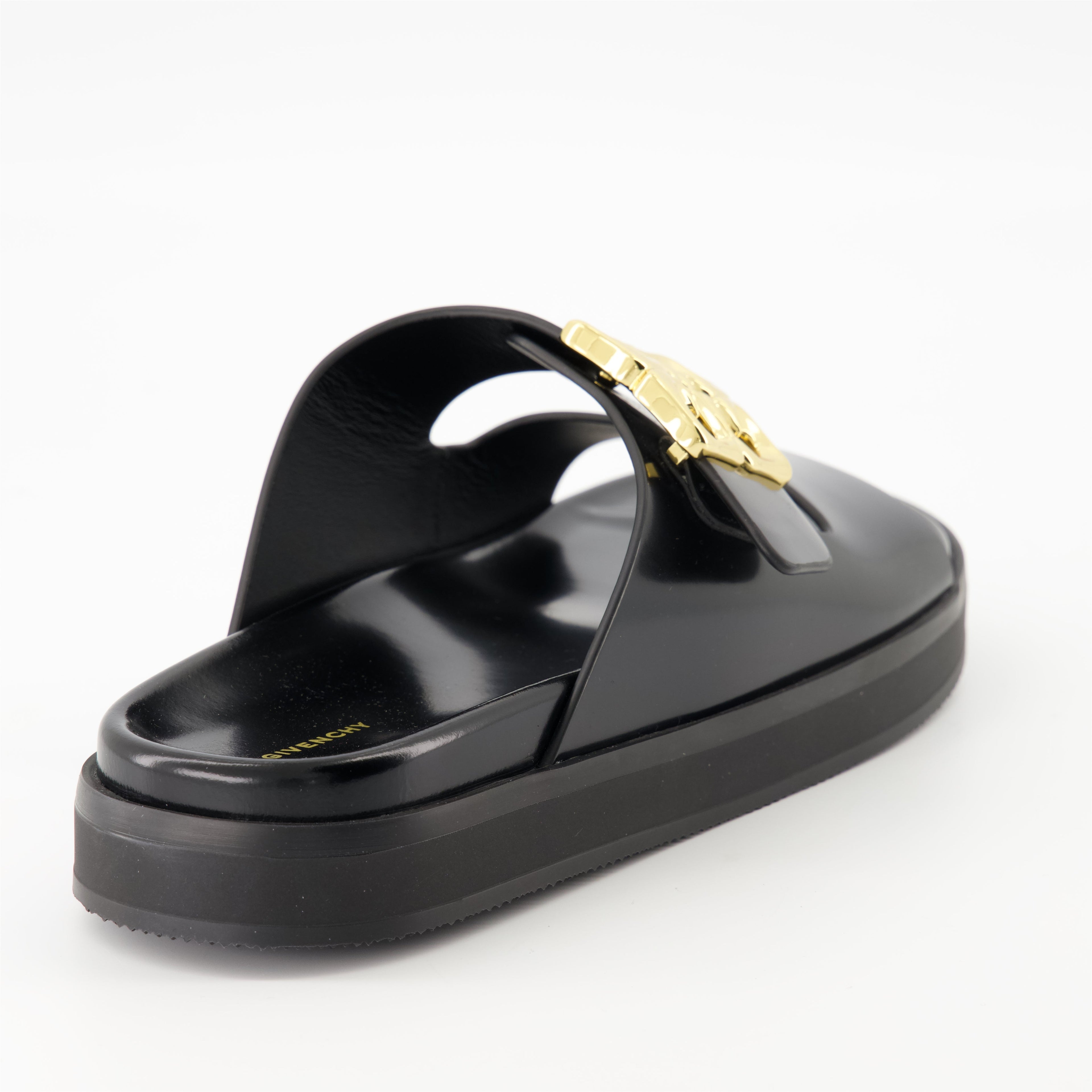 Givenchy sandals, 4G Liquid model, leather sandals, adjustable sandals, designer footwear