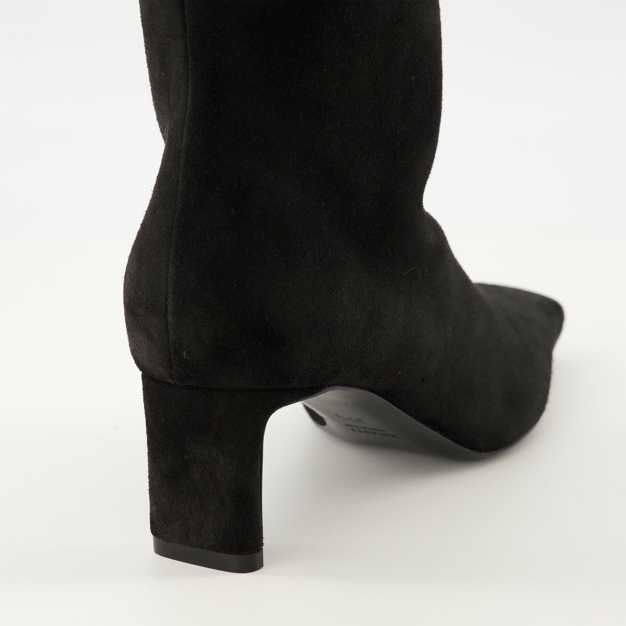 Khaite boots, Ona noir, calf leather, ankle boots, Fall-Winter collection