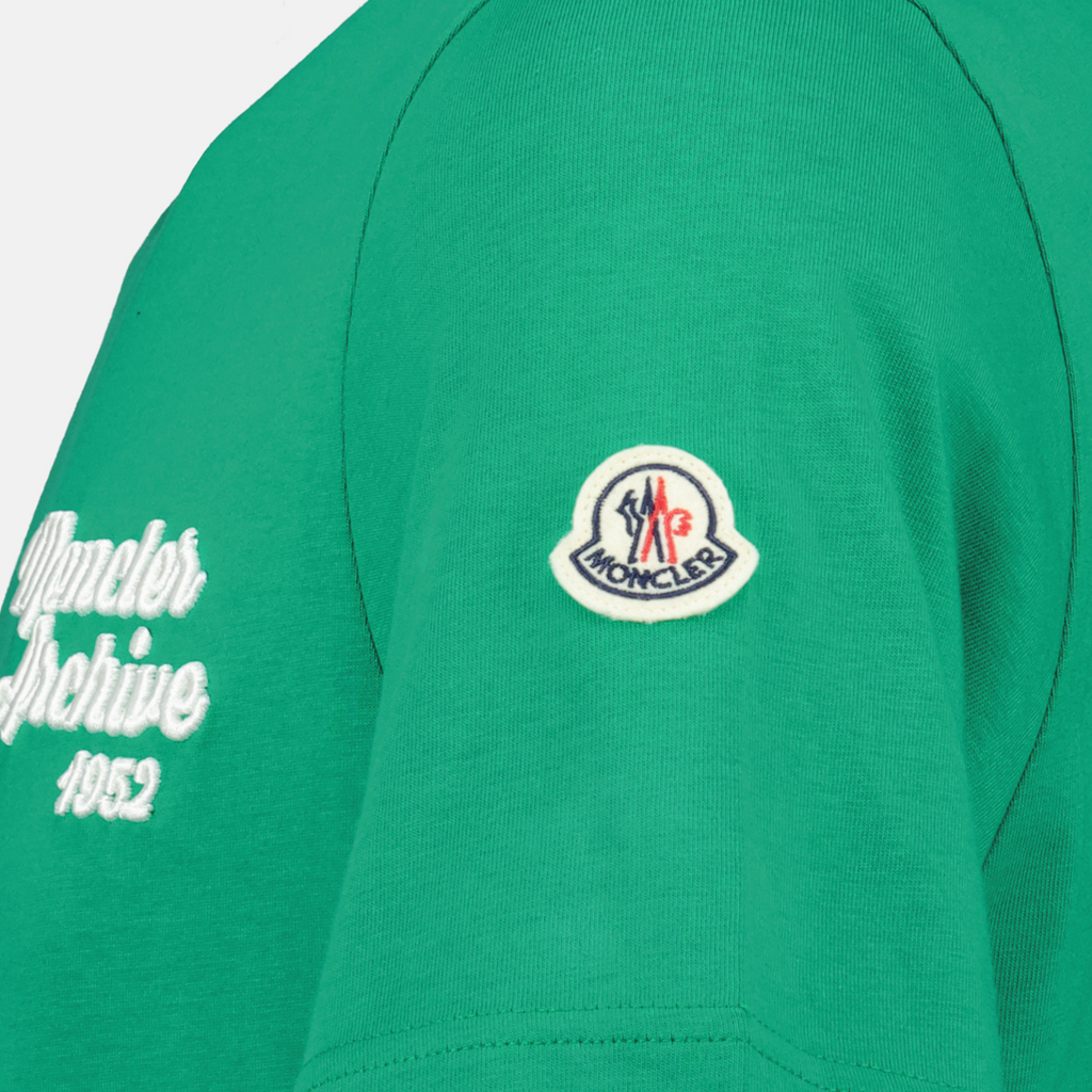 Bilde av brodert logo T-skjorte fra Moncler for menn - Sesong Vår-Sommer 2025 - Detaljvisning 7