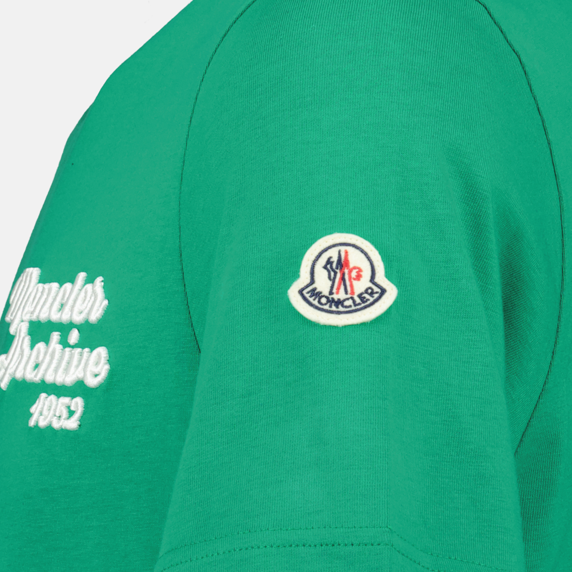 Bilde av brodert logo T-skjorte fra Moncler for menn - Sesong Vår-Sommer 2025 - Detaljvisning 7