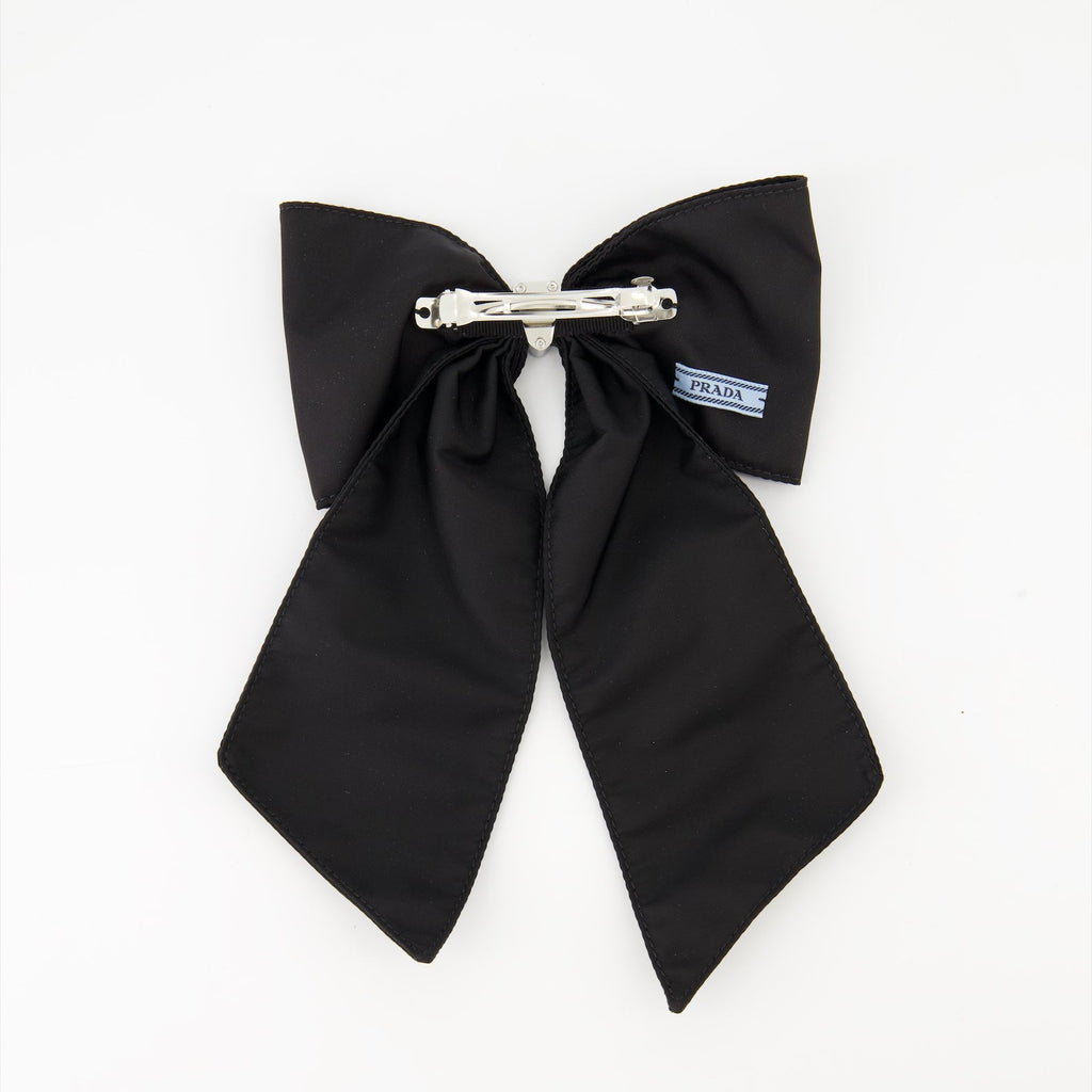 Image of Hair Bow in Re-Nylon by Prada for Women - Season Spring-Summer 2024 - Back View