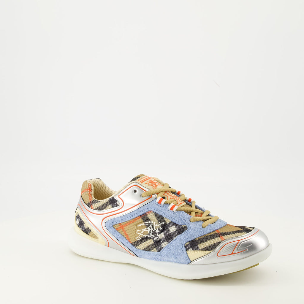 Burberry sneakers, Matrix Sport Sneakers, luxury sneakers, check pattern sneakers, men's footwear
