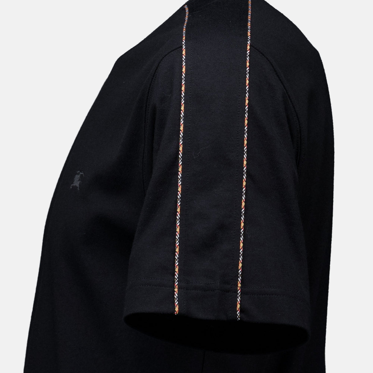 T-Shirt with Check Trim