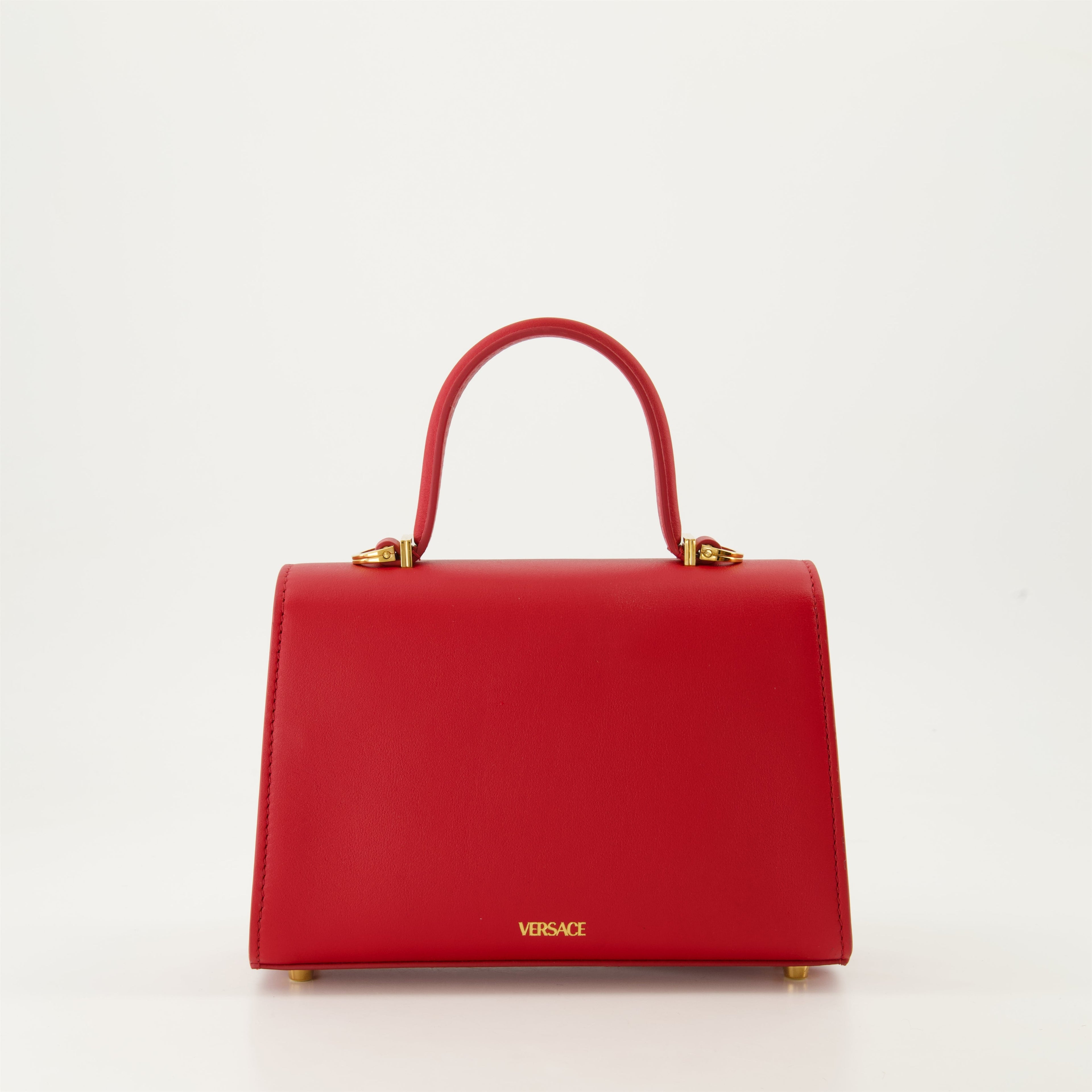 Versace bag, Medusa '95, red leather bag, small designer bag, luxury fashion accessories