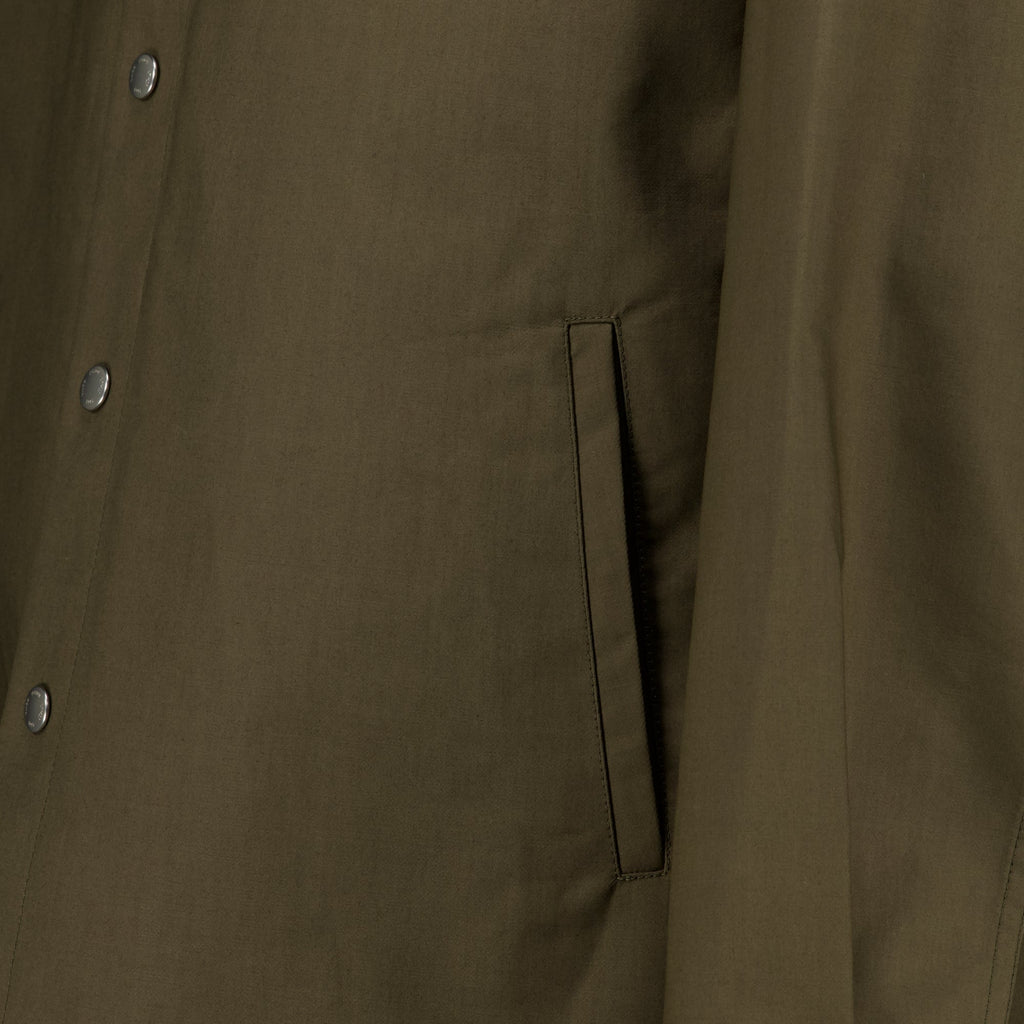 Veste Chemise à Manches Longues Kaki