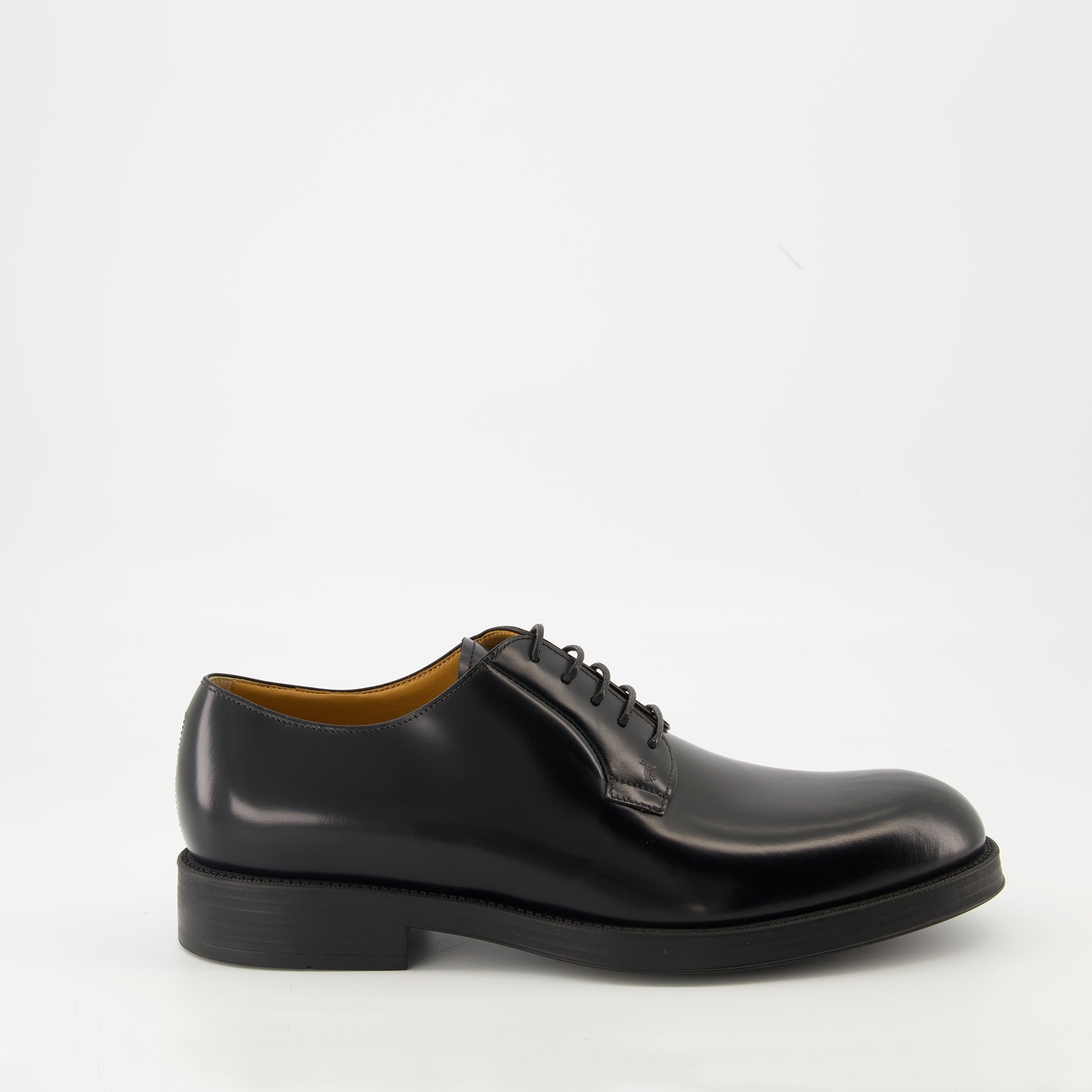 black leather derby shoes tods men 15494900973948