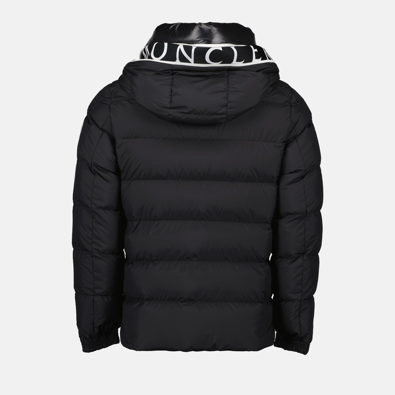 Moncler jacket, black quilted jacket, premium outerwear, men's autumn fashion, nylon jacket