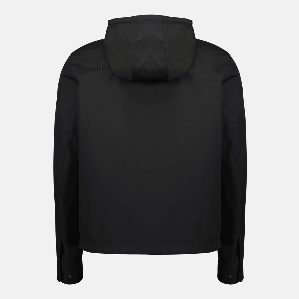 Bilde av svart hettegenser fra Dior for menn - Sesong Høst-Vinter 2025 - Bakvisning