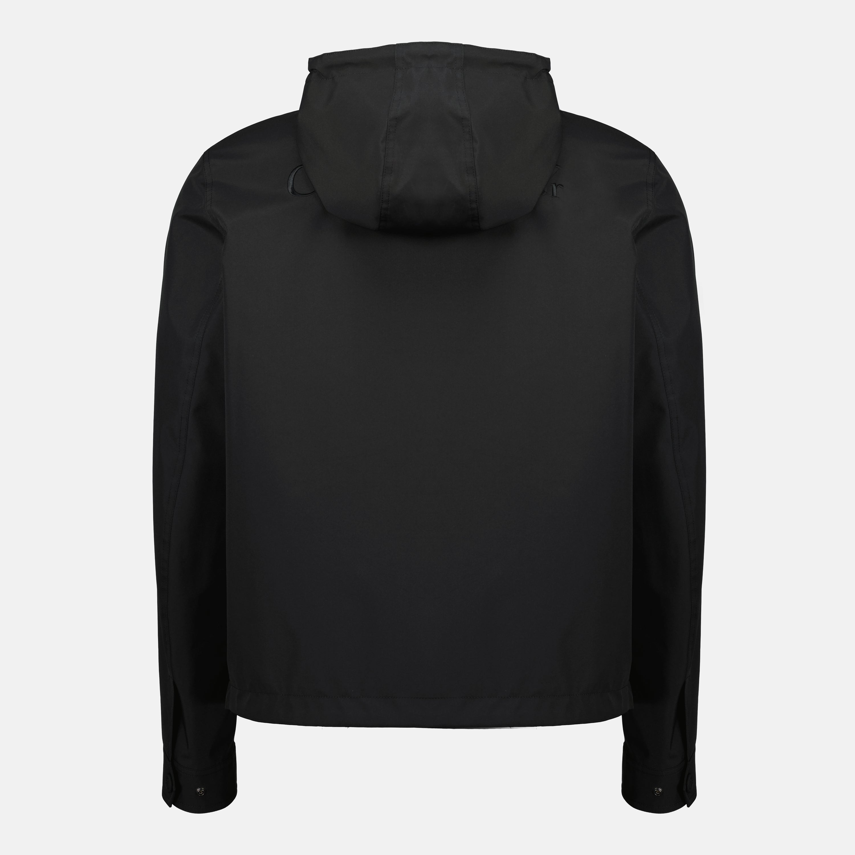 Bilde av svart hettegenser fra Dior for menn - Sesong Høst-Vinter 2025 - Bakvisning