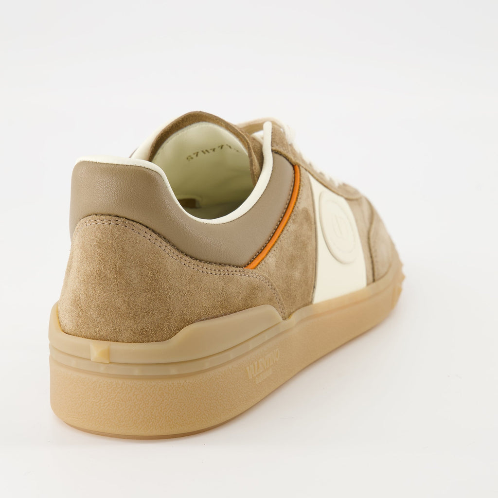 Valentino Garavani Sneakers, UpVillage Sneakers, Luxury Sneakers, Brown Suede Sneakers, Men's Footwear