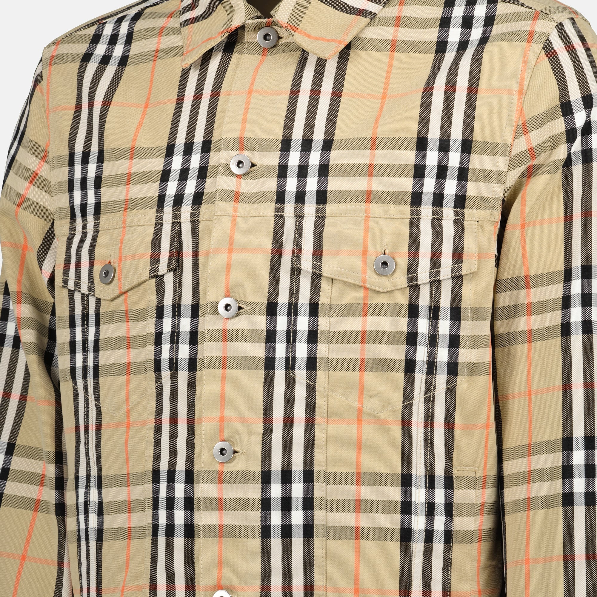 Giacca in Denim a Quadri