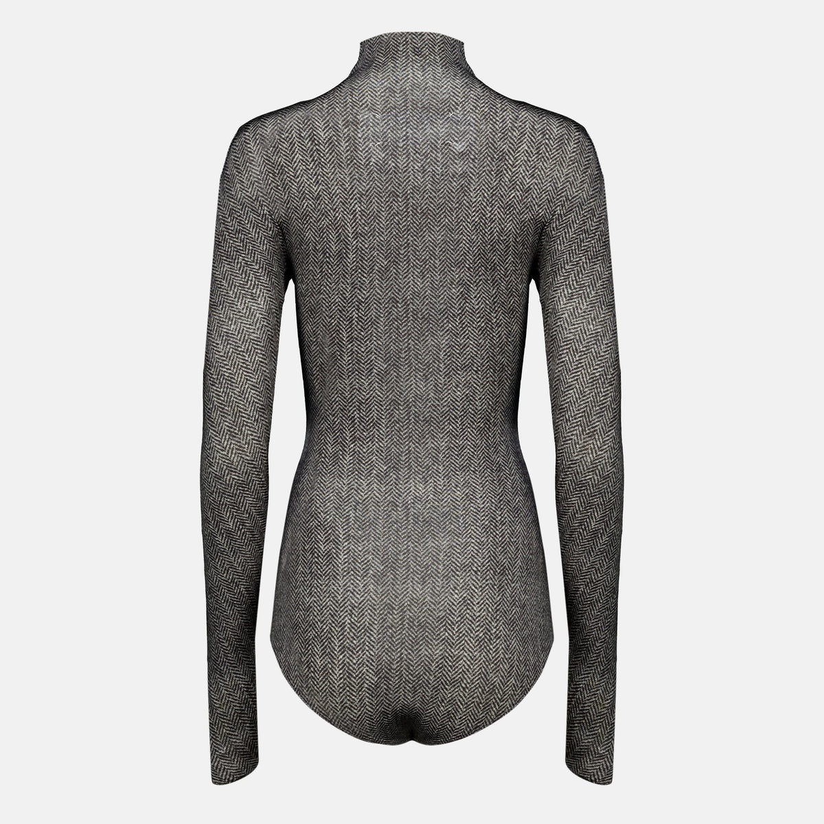 Body in viscosa con motivo chevron
