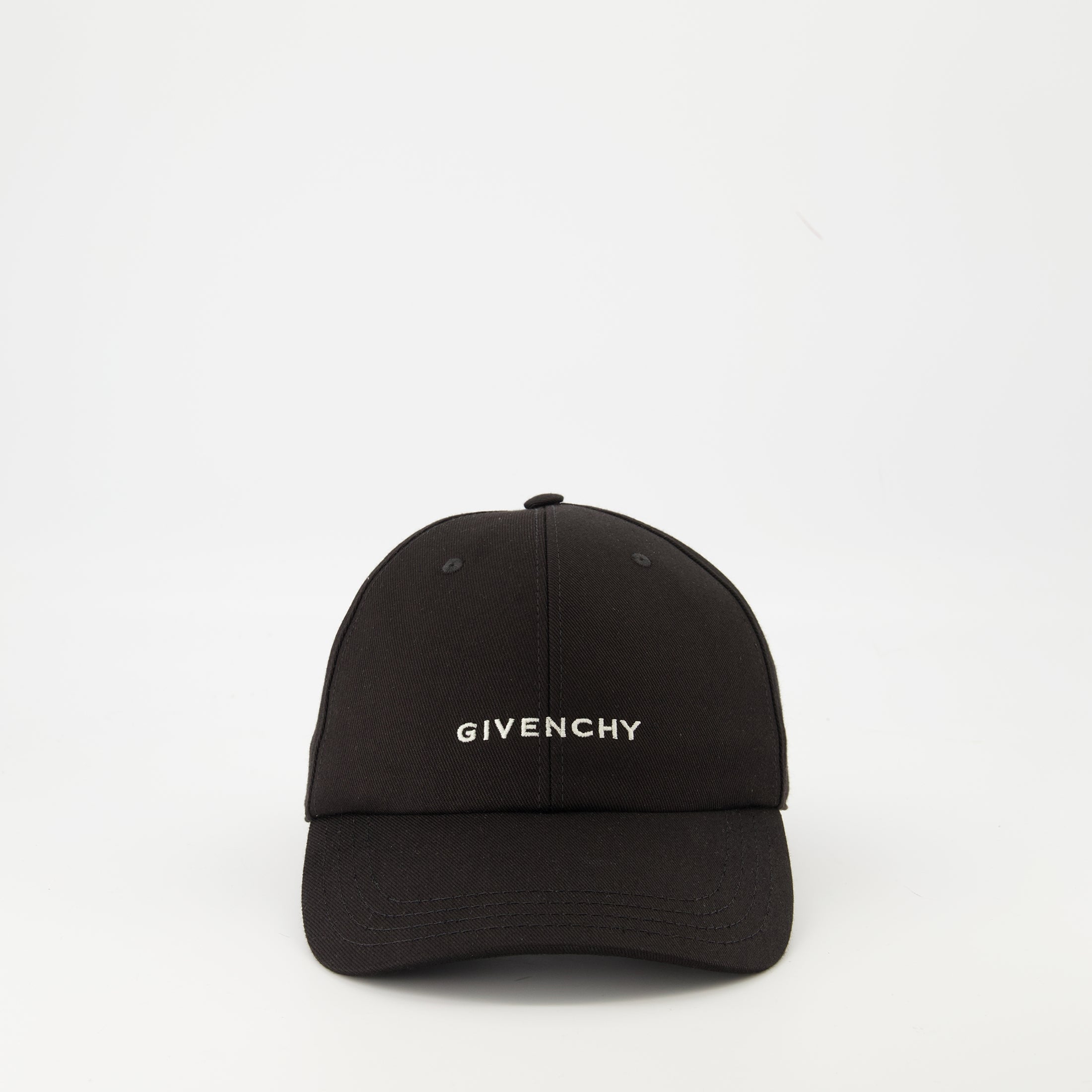 Givenchy cap, black cotton cap, embroidered logo cap, adjustable cap, autumn winter accessories